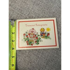 Vintage Treasured‎ Autographs Strawberry Shortcake Blank Autograph Book